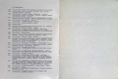 Biography and Exhibitions of T. Markellos (1979) — Theodoros Markellos