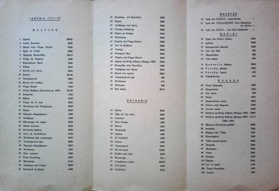 Catalog of works by Theodoros Markellos 1950-1957 — Theodoros Markellos