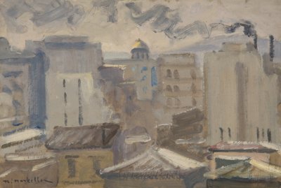 Athens with Snow from My Rooftop — Theodoros Markellos
