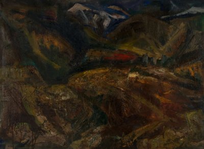 Landscape with Mountains (Composition) — Theodoros Markellos