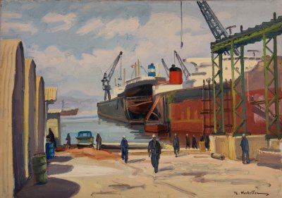 Skaramangas Shipyards, Workers — Theodoros Markellos