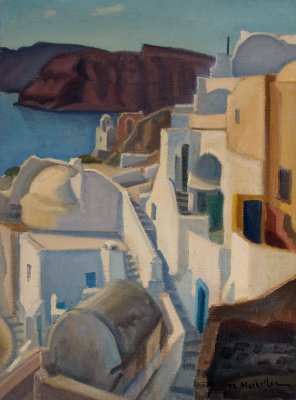 Η Σαντορινη απο Ια,Πορτοκαλι σπιτι — Theodoros Markellos