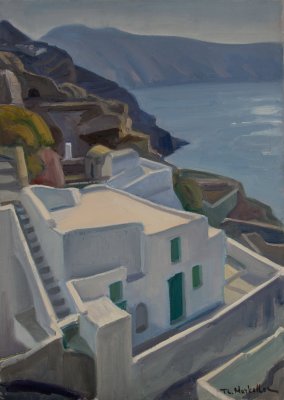 Santorini, View Facing Downward — Theodoros Markellos