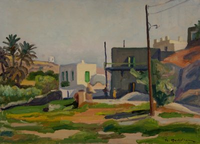 Milos Houses, Palm Tree — Theodoros Markellos