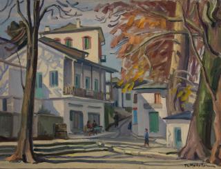 Zagora Plaza with Afternoon Sunlight — Theodoros Markellos