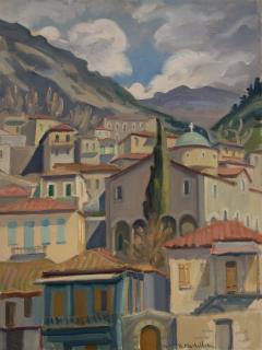 斯特姆尼察全景·教堂与云 — Theodoros Markellos