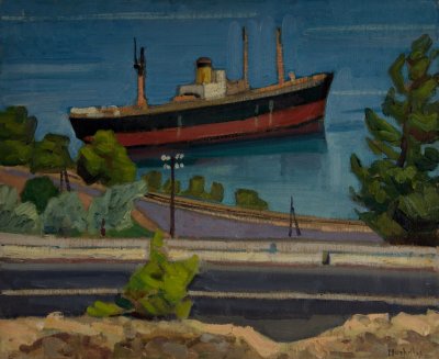 Βαπορι απο ψυλα,παλιο,προς Βελο — Theodoros Markellos