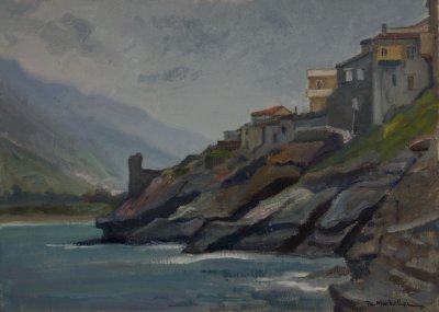 Ανδρος απο το καστρο με βροχερο καιρο — Theodoros Markellos
