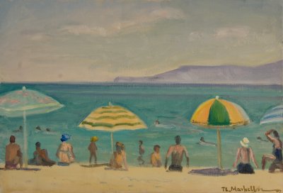 Beach with Umbrellas — Theodoros Markellos