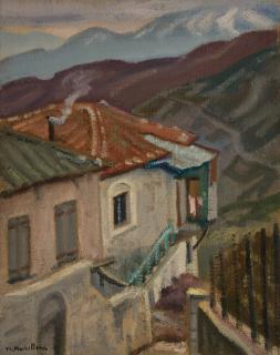Δημιτσανα,σπιτια,φοντο βουνα — Theodoros Markellos