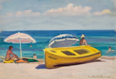 Κιατο Πλαζ με κιτρινη βαρκα — Theodoros Markellos