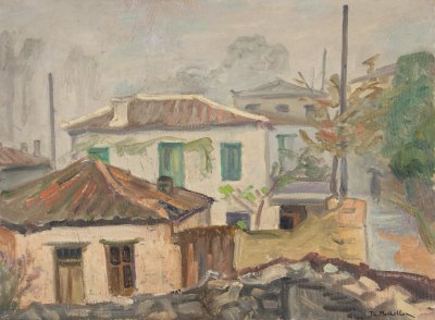 Δαυλια με βροχη σπιτια δρομος(το προτο) — Theodoros Markellos