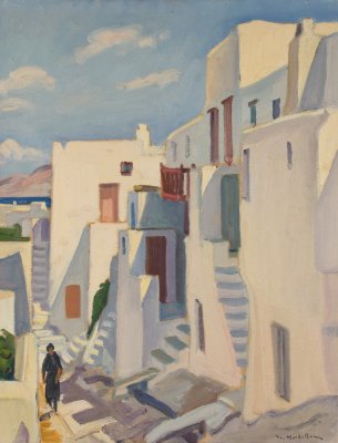 Mykonos with Black Figure — Theodoros Markellos