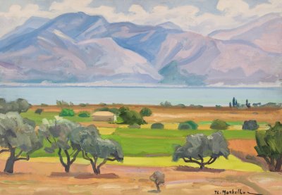 Kefalonia, Olive Grove with Sea and Mountains — Theodoros Markellos