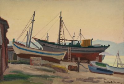 Αλιευτικά Καΐκια στην Αμμουδιά — Theodoros Markellos