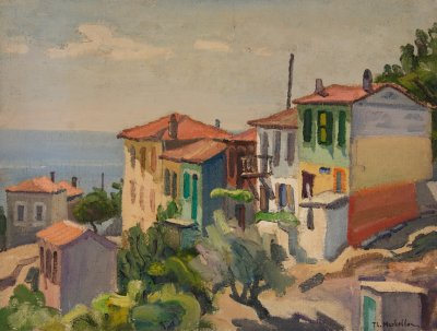 Μητιλινη,σπιτια με φοντο θαλασσα — Theodoros Markellos