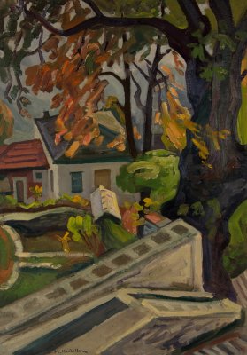 From My House in Makrinitsa Downward After Rain — Theodoros Markellos