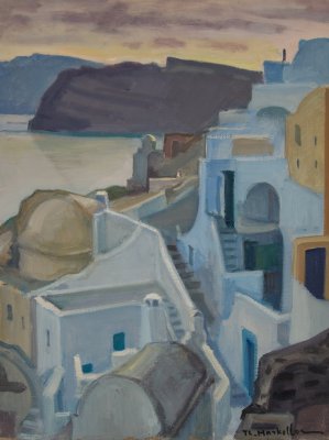 Λευκό χωριό στους βράχους — Theodoros Markellos