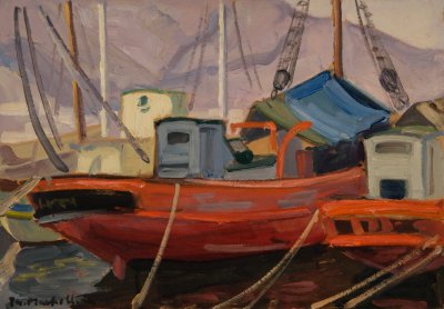 Red Kaiki in Kalymnos — Theodoros Markellos