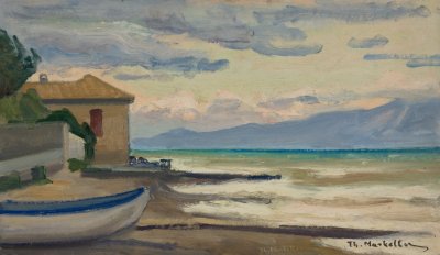 Νερντζα,θαλασσα και καφενεδακι,σουρουπο — Theodoros Markellos