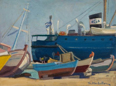 In the Harbor of Kiato — Theodoros Markellos