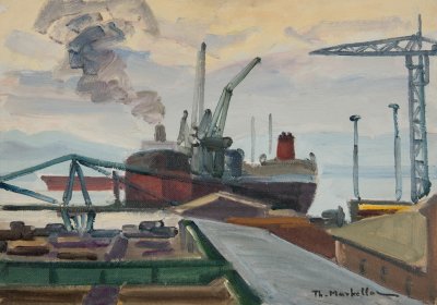 的里雅斯特港口日落 — Theodoros Markellos