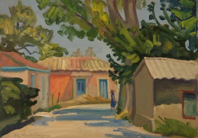 Δρομος στην Νεραντζα,το κοκκινο σπιτι — Theodoros Markellos
