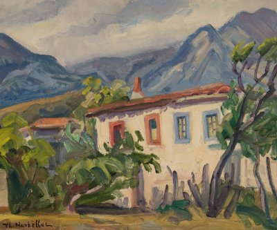 Δαυλια σπιτι με φοντο τον Παρνασσο — Theodoros Markellos