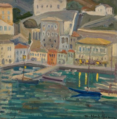 Hydra Harbor Evening View — Theodoros Markellos