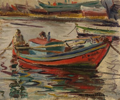 Fishing Boat with Boats — Theodoros Markellos