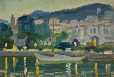 Σκοπελος βραδακι το λυμανι με φωτα — Theodoros Markellos