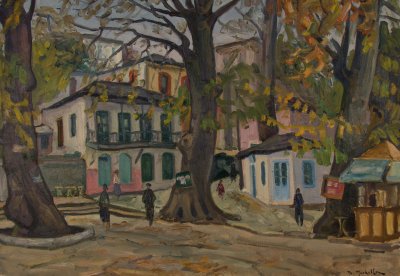 Zagora Square Before the House Was Demolished — Theodoros Markellos