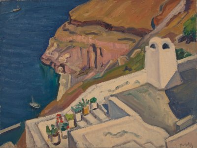 Santorini from My House Toward the Harbor — Theodoros Markellos