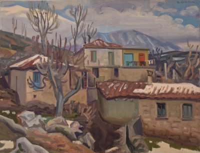 Chestnut Tree with Snow, My House — Theodoros Markellos