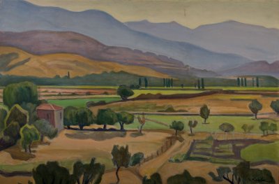 Nature — Oil painting, Canvas, 97.00×146.00cm — Theodoros Markellos