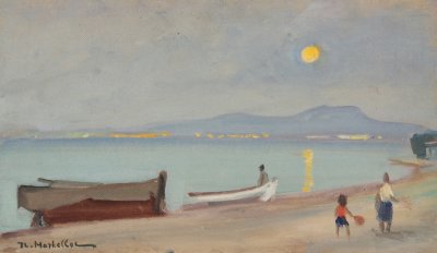 Νεραντζα στην παραλια με φεγγαρι — Theodoros Markellos