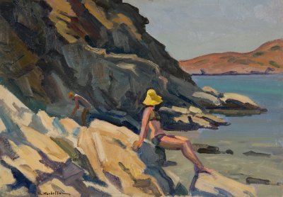 Νιος η Κ. στα βραχια με μαγιο — Theodoros Markellos
