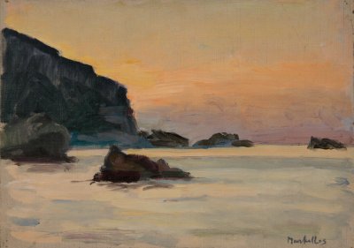 Σκοπελος σουρουπο απο την προβλητα — Theodoros Markellos