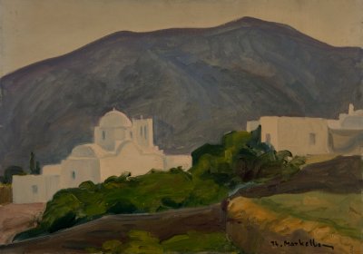 Sifnos Church, Mountain Background — Theodoros Markellos