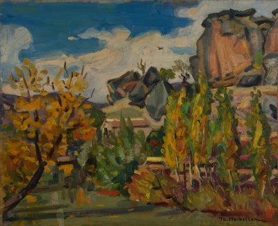 Segovia from the River: Trees in Rain — Theodoros Markellos