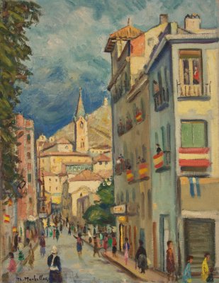 Cuenca Spain Decorated Street — Theodoros Markellos
