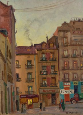 Madrid, Houses, Sunset, Lights — Theodoros Markellos