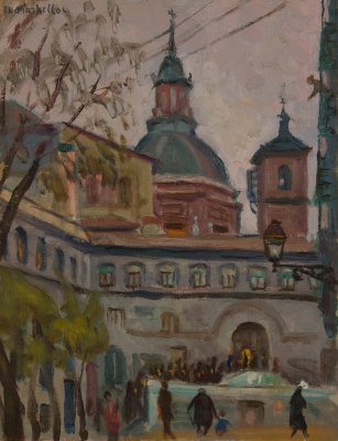 Madrid, Crowd Outside Church — Theodoros Markellos