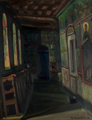 Very Dark Corridor, A Monk — Theodoros Markellos
