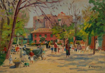 Madrid: Crowd in Front of the Zoo Garden — Theodoros Markellos