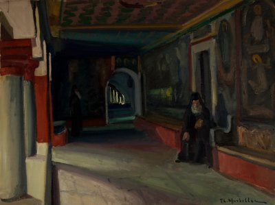 Μονη Διονισιου στον διαδρομο ο ηγουμενος — Theodoros Markellos