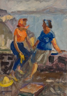 Santorini, Two Friends — Theodoros Markellos