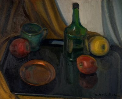 Φιάλη με Μήλα και Σκεύη — Theodoros Markellos