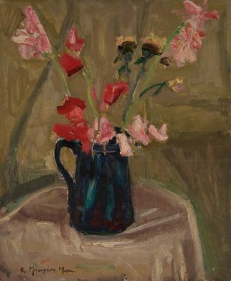 Carnations in Blue Pitcher — Theodoros Markellos