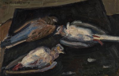 Νεκρα φυση με πουλια — Theodoros Markellos